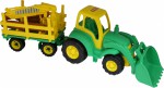 Чемпион трактор с ковшом и прицеп-лесовоз - Файв - оснащение школ и детских садов