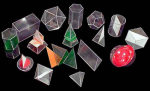 Набор прозрачных геометрических тел с сечениями (разборный) - Файв - оснащение школ и детских садов