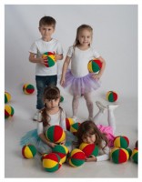Мяч мягконабивной (диаметр 8 см) - Файв - оснащение школ и детских садов