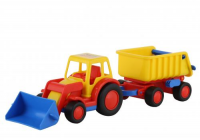 Базик трактор-погрузчик с прицепом - Файв - оснащение школ и детских садов