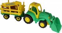 Чемпион трактор с ковшом и прицеп-лесовоз - Файв - оснащение школ и детских садов