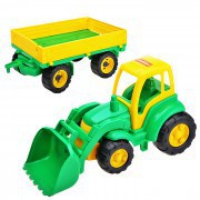 Чемпион трактор с ковшом и прицепом - Файв - оснащение школ и детских садов