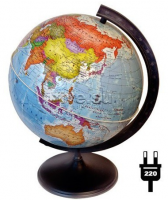 Глобус политический D-210 мм с подсветкой - Файв - оснащение школ и детских садов