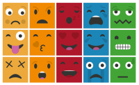 Игровой коврик. Эмоции (15 элементов) - Файв - оснащение школ и детских садов