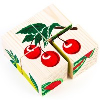 Кубики Сложи рисунок: фрукты-ягоды - Файв - оснащение школ и детских садов