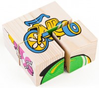 Кубики Сложи рисунок: игрушки - Файв - оснащение школ и детских садов
