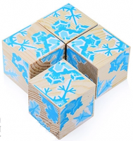 Кубики Сложи рисунок: снежинки (4) - Файв - оснащение школ и детских садов