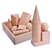 Набор геометрических тел деревянных (7 шт.) - Файв - оснащение школ и детских садов