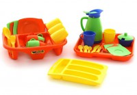 Набор детской посуды Алиса (с сушилкой, подносом и лотком на 4 персоны) - Файв - оснащение школ и детских садов