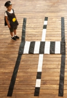 Пешеходный переход (140х57 см, текстиль) с комплектом разметки дороги - Файв - оснащение школ и детских садов