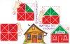 Развивающая игра. Квадрат Воскобовича (2 цвета) с методической сказкой - Файв - оснащение школ и детских садов