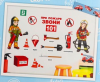 Пожарная команда. Комплект элементов для оформления модульного уголка - Файв - оснащение школ и детских садов