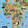 Карта для детей. Наша планета. Животный и растительный мир - Файв - оснащение школ и детских садов