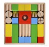 Конструктор деревянный (150 деталей, цветной) - Файв - оснащение школ и детских садов