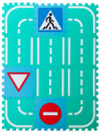 Коврик-пазл. Автодорога с дорожными знаками - Файв - оснащение школ и детских садов