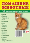 Демонстрационные картинки. Домашние животные (16 раздаточных карточек с названием) - Файв - оснащение школ и детских садов