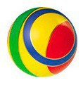 Мяч резиновый 100 мм (с кругами) - Файв - оснащение школ и детских садов