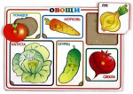 Рамки-вкладыши. Овощи - Файв - оснащение школ и детских садов