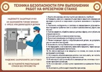 Стенд. Техника безопасности при работе на фрезерном станке - Файв - оснащение школ и детских садов