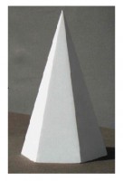 Модель гипсовая. Пирамида (правильная, шестиугольная) - Файв - оснащение школ и детских садов