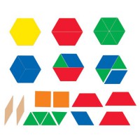 Блоки геометрические магнитные демонстрационные - Файв - оснащение школ и детских садов