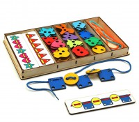 Большой шнуровальный набор (72 детали) - Файв - оснащение школ и детских садов