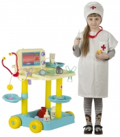 Игровой набор Доктор (на тележке, с костюмом доктора)  - Файв - оснащение школ и детских садов