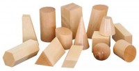 Набор геометрических тел деревянных лабораторный (14 шт.) - Файв - оснащение школ и детских садов