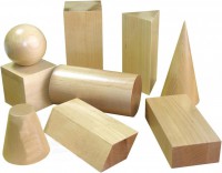 Набор геометрических тел деревянных демонстрационный - Файв - оснащение школ и детских садов