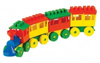 Конструктор Паровоз с тремя вагонами - Файв - оснащение школ и детских садов