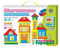 Магнитная мозаика. Веселый городок (248 элементов) - Файв - оснащение школ и детских садов