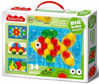Мозаика Baby Toys для самых маленьких (40 мм, 34 элемента) - Файв - оснащение школ и детских садов