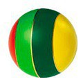 Мяч резиновый 100 мм (с полосками) - Файв - оснащение школ и детских садов