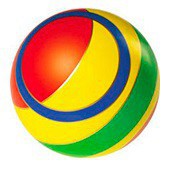 Мяч резиновый 150 мм (с кругами) - Файв - оснащение школ и детских садов