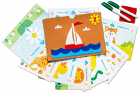 Набор карточек для рисования двумя руками (уровень 2) Кораблик - Файв - оснащение школ и детских садов