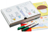 Набор карточек для рисования двумя руками (Уровни, 1, 2, 3) Зайки - Файв - оснащение школ и детских садов