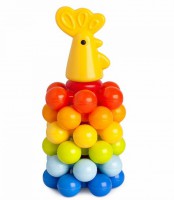 Пирамида Петушок с шариками (19 см) - Файв - оснащение школ и детских садов