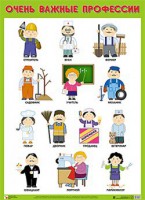 Плакат Очень важные профессии - Файв - оснащение школ и детских садов
