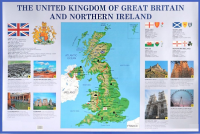 Плакат. The United Kingdom of Great Britain - Файв - оснащение школ и детских садов