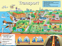 Плакат. Transport. Транспорт - Файв - оснащение школ и детских садов