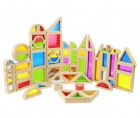Набор. Радужные блоки с зеркалами (58 шт.) - Файв - оснащение школ и детских садов