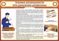 Стенд. Техника безопасности при долблении древесины - Файв - оснащение школ и детских садов